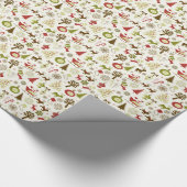 Whimsical-pictogrammen Gift Wrap Cadeaupapier (Hoek)