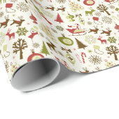 Whimsical-pictogrammen Gift Wrap Cadeaupapier (Rol Hoek)