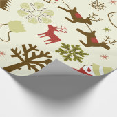 Whimsical-pictogrammen Gift Wrap Cadeaupapier (Hoek)