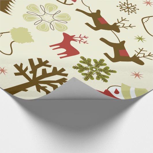 Whimsical-pictogrammen Gift Wrap Cadeaupapier (Hoek)