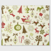 Whimsical-pictogrammen Gift Wrap Cadeaupapier (Vlak)