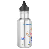Whimsical Piglet//Volg uw dromen Waterfles (Links)