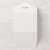 Whimsical Pilot Teddy Bear Baby shower All In One Uitnodiging (Buitenkant)