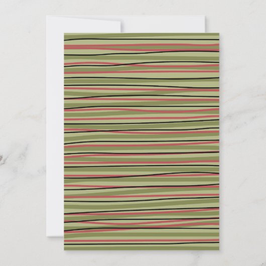 Whimsical Pine Branch Rustic Script Holiday Party Kaart (Achterkant)