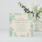 Whimsical Pine Cone Bridal Shower Invitations Kaart (Staand voorkant)