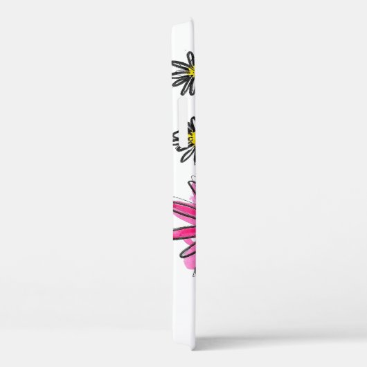 Whimsical Pink and White Flowers Case-Mate iPhone Case (Achterkant / Rechts)