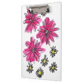 Whimsical Pink and White Flowers Klembord (Links)