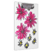Whimsical Pink and White Flowers Klembord (Rechts)