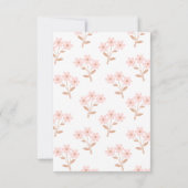 Whimsical Pink Ballerina Two Tu 2e verjaardag Bedankkaart (Achterkant)