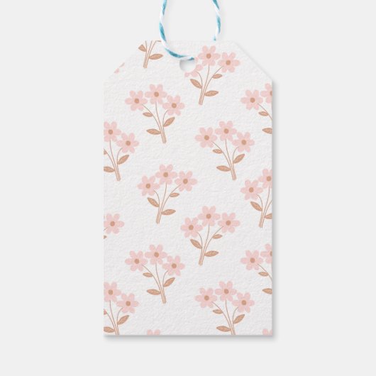 Whimsical Pink Ballerina Two Tu 2e verjaardag Cadeaulabel (Achterkant)