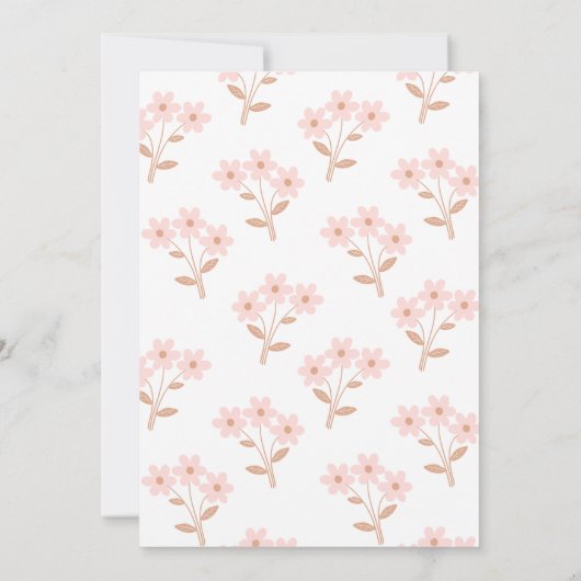 Whimsical Pink Ballerina Two Tu Schattige 2e verja Kaart (Achterkant)