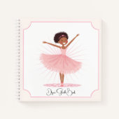 Whimsical Pink Ballet Dancer Notitieboek (Voorkant)