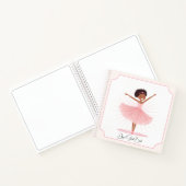 Whimsical Pink Ballet Dancer Notitieboek (Binnen)