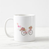 Whimsical Pink Bicycle Koffiemok (Links)