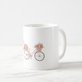 Whimsical Pink Bicycle Koffiemok (Voorkant rechts)