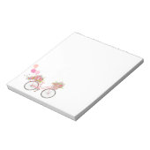 Whimsical Pink Bicycle Notitieblok (Linkerzijde)