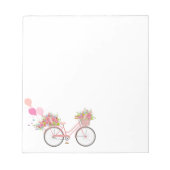 Whimsical Pink Bicycle Notitieblok (Voorkant)