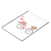 Whimsical Pink Bicycle Notitieboek (Linkerzijde)