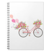 Whimsical Pink Bicycle Notitieboek (Voorkant)