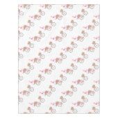 Whimsical Pink Bicycle Tafelkleed (Voorkant)