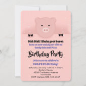 Whimsical Pink Birthday Party Kaart (Voorkant)