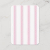 Whimsical Pink Bow Bow Breng een boek Baby shower Informatiekaartje (Achterkant)
