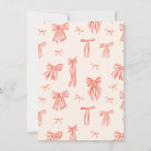 Whimsical Pink Bow Girl Verjaardag Kaart (Achterkant)