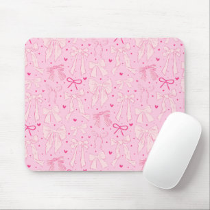 Whimsical Pink Bows Pattern Muismat
