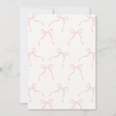 Whimsical Pink Brown Bows Ballerina 3e verjaardag Kaart (Achterkant)