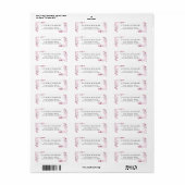 Whimsical Pink Cherry Blossom Address Label (Full Sheet)