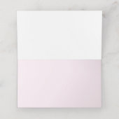 Whimsical Pink Cherry Blossom Custom Wedding Plaatskaartje (Binnenkant ongevouwen)