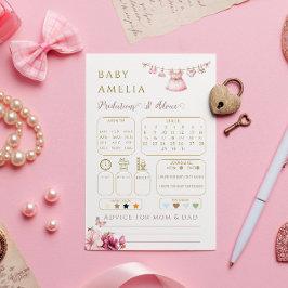 Whimsical Pink Classic Baby Voorspellingen Advies
