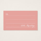 Whimsical Pink Cupcakes Tree Birthday DIY Gift Lab Visitekaartje (Achterkant)