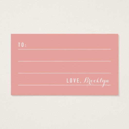 Whimsical Pink Cupcakes Tree Birthday DIY Gift Lab Visitekaartje (Achterkant)