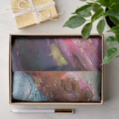 Whimsical Pink Dragon & Elven Princess Decoupage Tissuepapier (Geschenk)