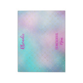  Whimsical Pink en Blue Ombre Notitieblok (Linkerzijde)