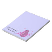 Whimsical Pink en Paars Ladybug Notitieblok (Linkerzijde)