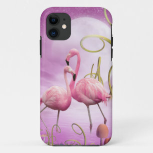 Whimsical Pink Flamingos iPhone 5 Hoesje