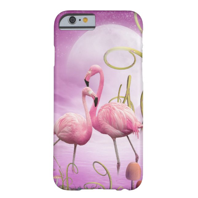 Whimsical Pink Flamingos iPhone 6 hoesje (Achterkant)