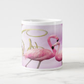 Whimsical Pink Flamingos Jumbo Mok (Voorkant)