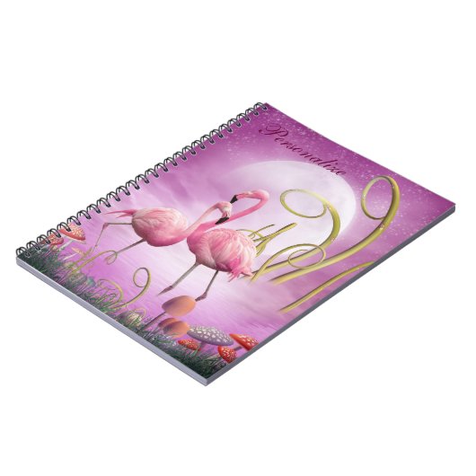 Whimsical Pink Flamingos Persoonlijke laptop Notitieboek (Linkerzijde)