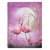 Whimsical Pink Flamingos Persoonlijke laptop Notitieboek (Voorkant)