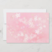 Whimsical Pink Floral Fairy 1e verjaardag Kaart (Achterkant)