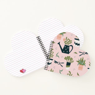 Whimsical Pink Gardening boek om je planten te hou