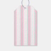 Whimsical Pink & Green Bows Baby shower Favoriet T Cadeaulabel (Achterkant)