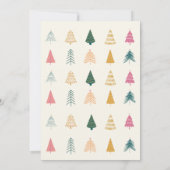 Whimsical Pink & Green Christmas Tree Baby Shower (Achterkant)