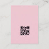 Whimsical Pink Hand Drawn Illustrated The Details  Informatiekaartje (Achterkant)