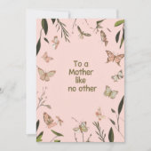 Whimsical Pink Moederdag Kaart (Voorkant)