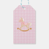 Whimsical Pink Nutcracker Birthday Gift Tag Cadeaulabel (Achterkant)