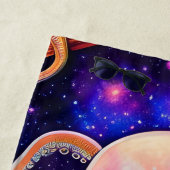 Whimsical Pink Octopus met persoonlijke naam Strandlaken (In situ)